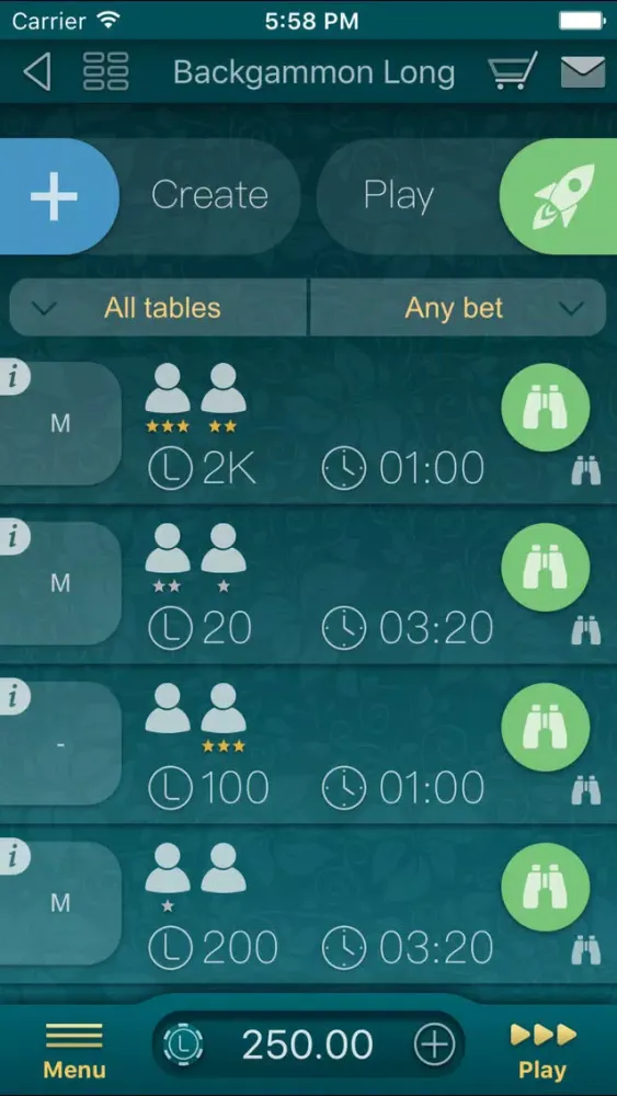 Capturas de pantalla de Backgammon LiveGames