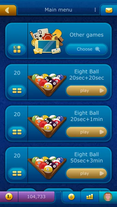 Zrzuty ekranu Online Pool LiveGames