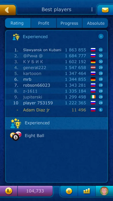 Zrzuty ekranu Online Pool LiveGames