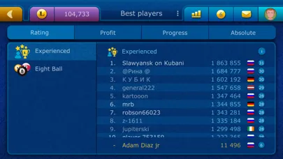 Zrzuty ekranu Online Pool LiveGames