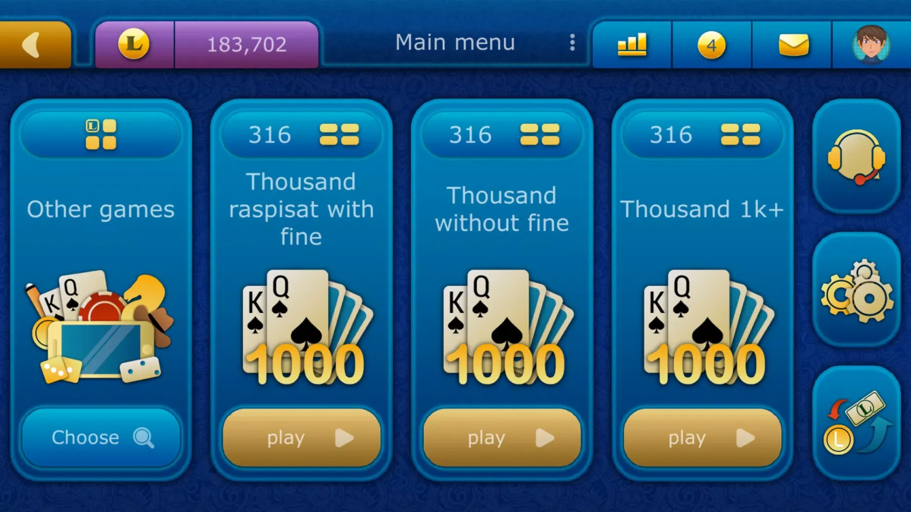 Скриншоты Thousand LiveGames online