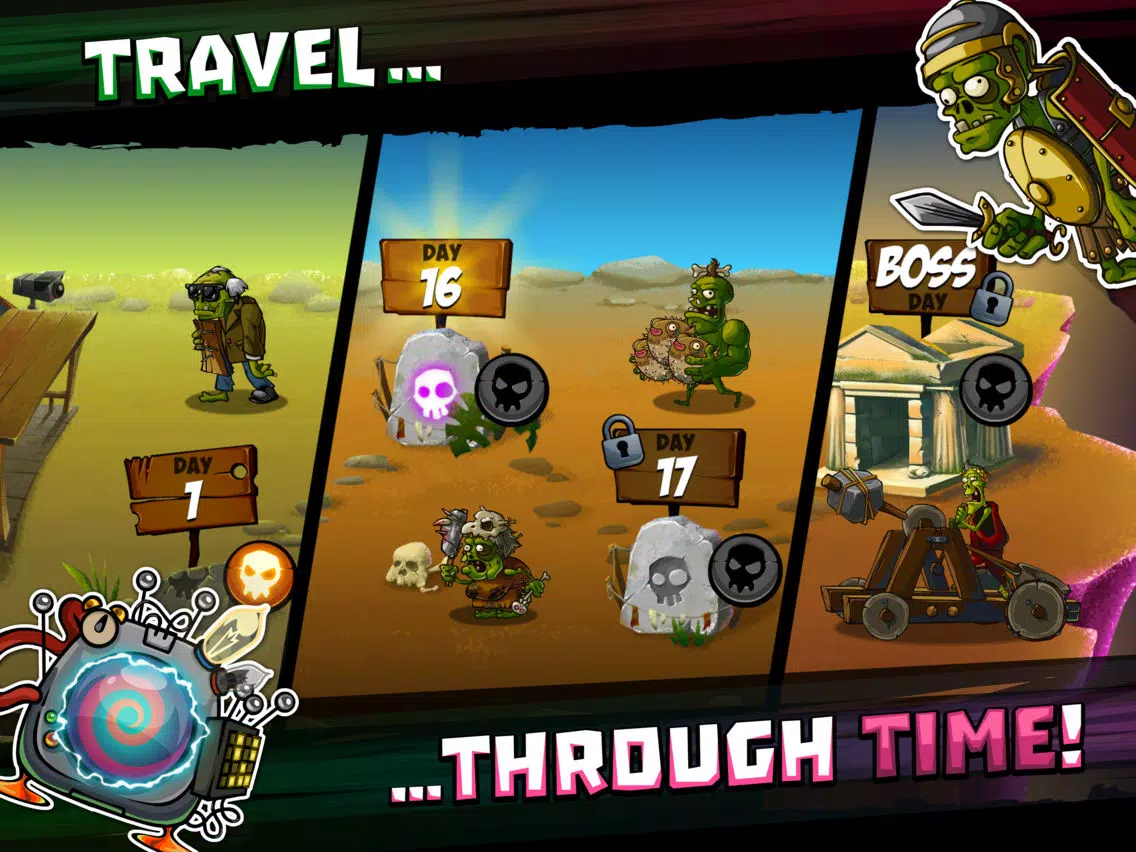 Скриншоты Zombie Smash! Time Travel iPad 