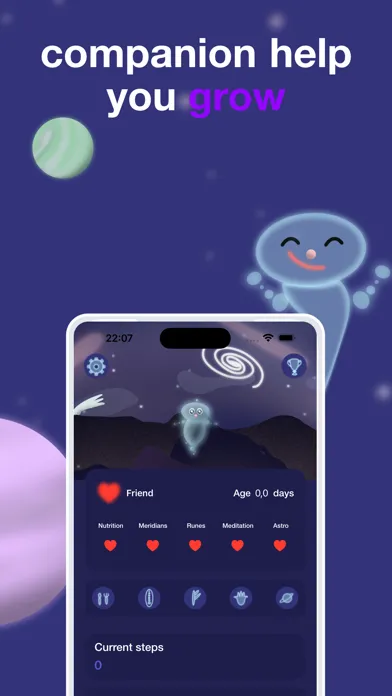ภาพหน้าจอของ Lunaton: self care pet