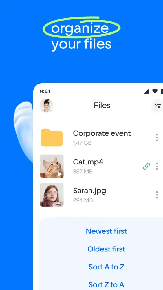 تصاویر Cloud: Video, photo storage
