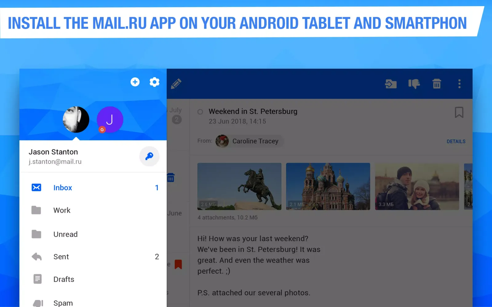 Screenshot di Mail
