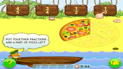 Tangkapan skrin Fractions. Smart Pirates