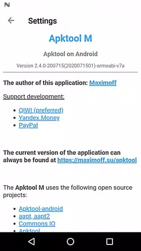 Apktool Mdes captures d'écran de l'application2