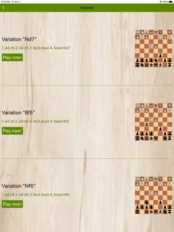 Chess - Classic Caro-Kann iPad  Screenshots