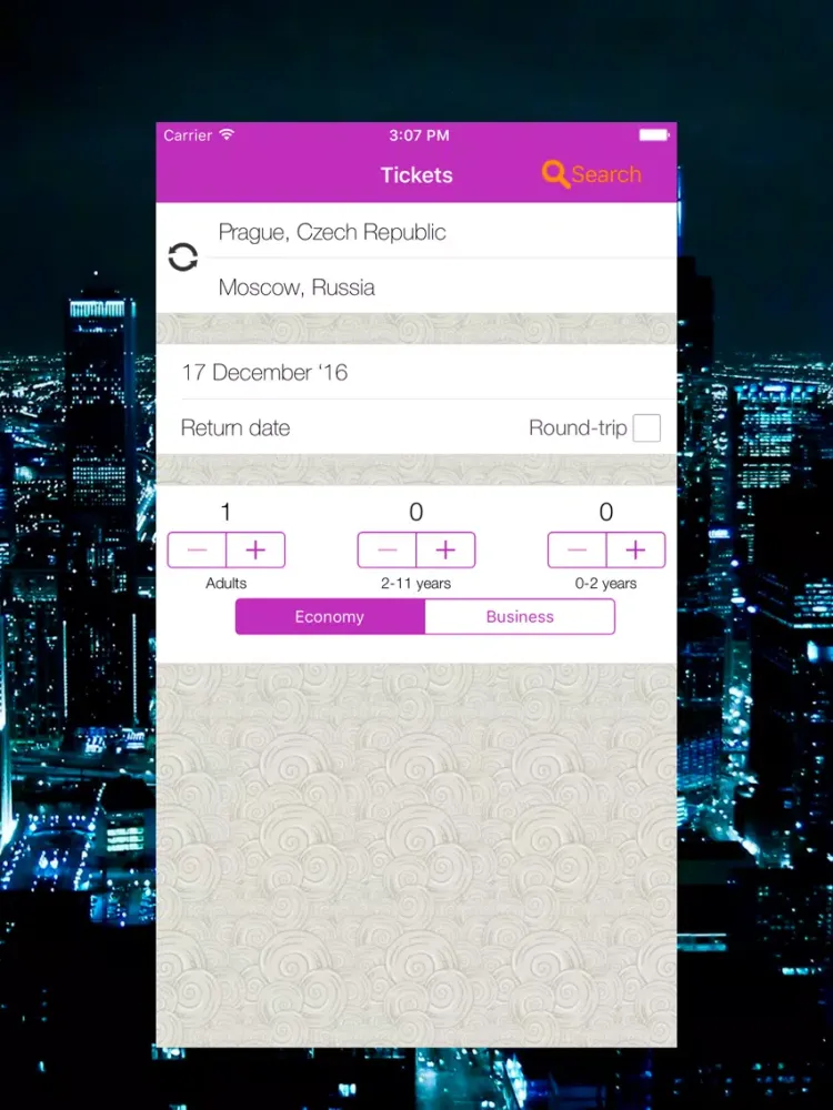 Cheap Flights Search & Booking Airline Tickets iPad  Screenshots