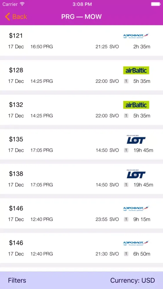 Cheap Flights Search & Booking Airline Tickets Screenshots
