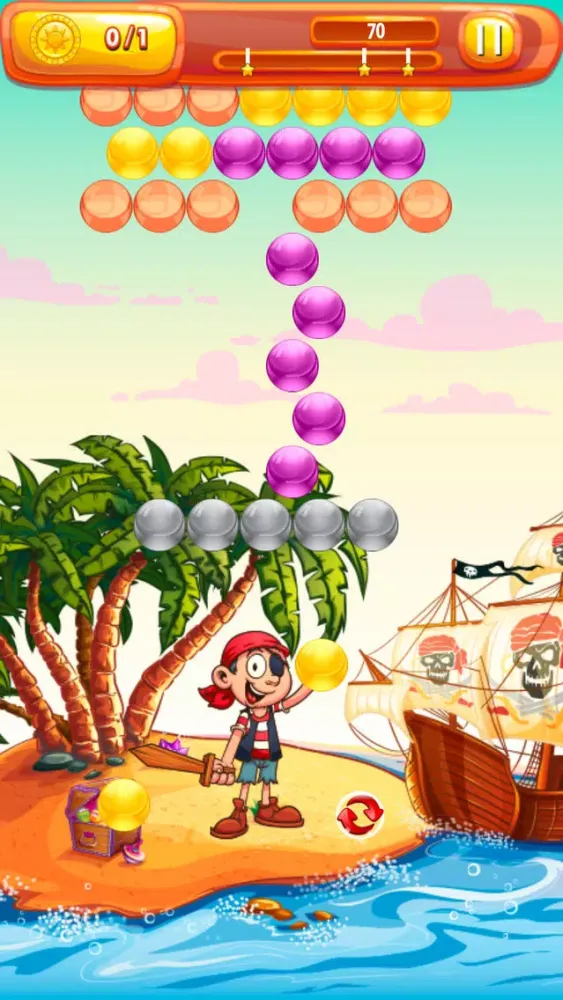 Captures d'écran de Pirate Pop Bubble Shooter - Popping Color Balls