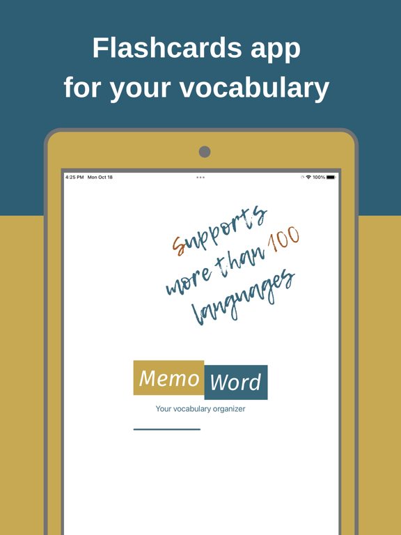 Flashcard maker plus MemoWord iPad  Ekran Görüntüleri