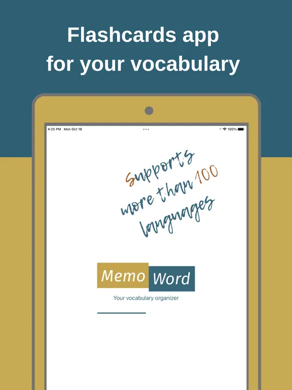 Flashcard maker plus MemoWord iPad 應用截圖