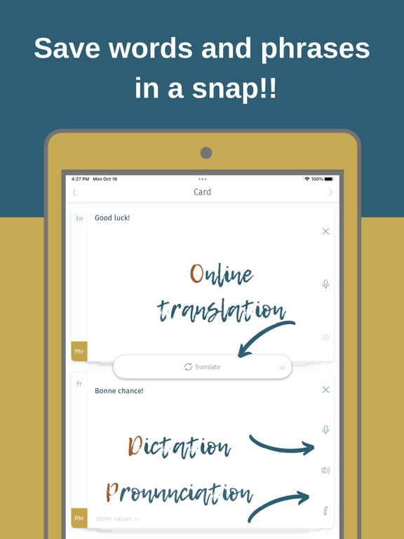 Flashcard maker plus MemoWord iPad  Ekran Görüntüleri