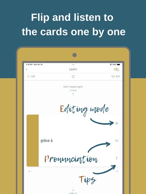 Flashcard maker plus MemoWord iPad 應用截圖