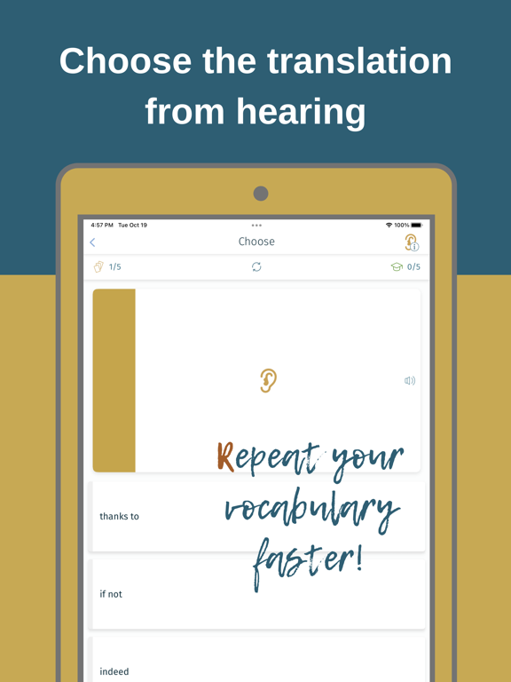Flashcard maker plus MemoWord iPad  Ekran Görüntüleri