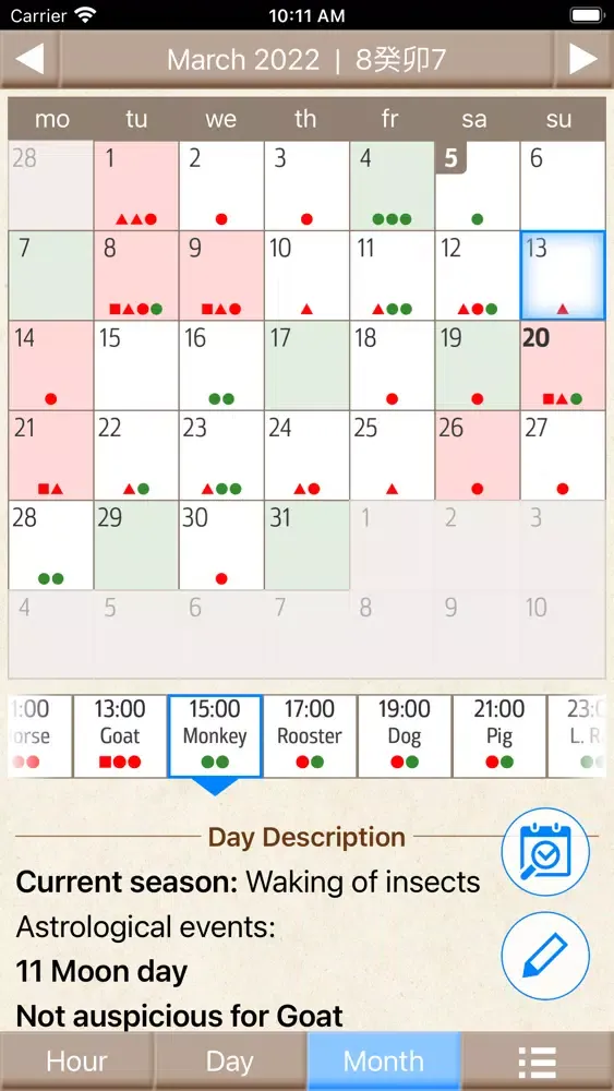 Capturas de tela do Calendar of Luck 2022