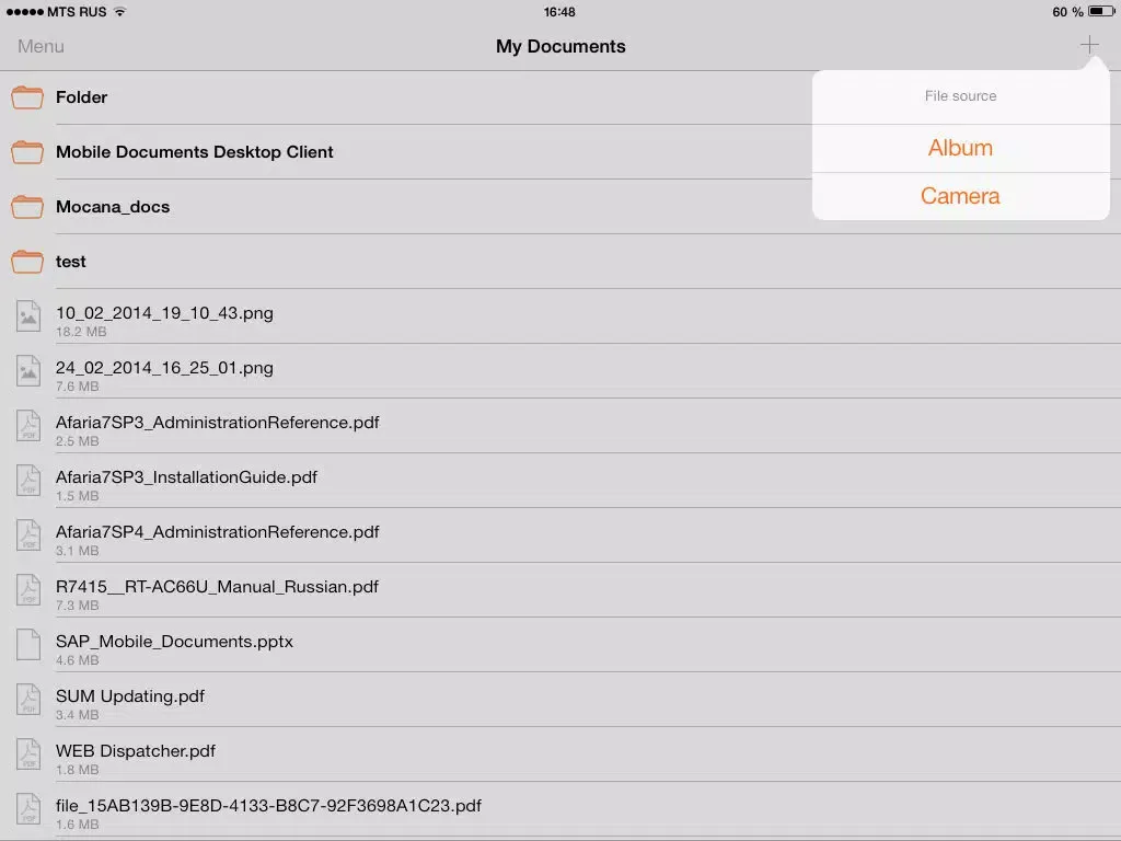 Zrzuty ekranu MD Docs iPad 