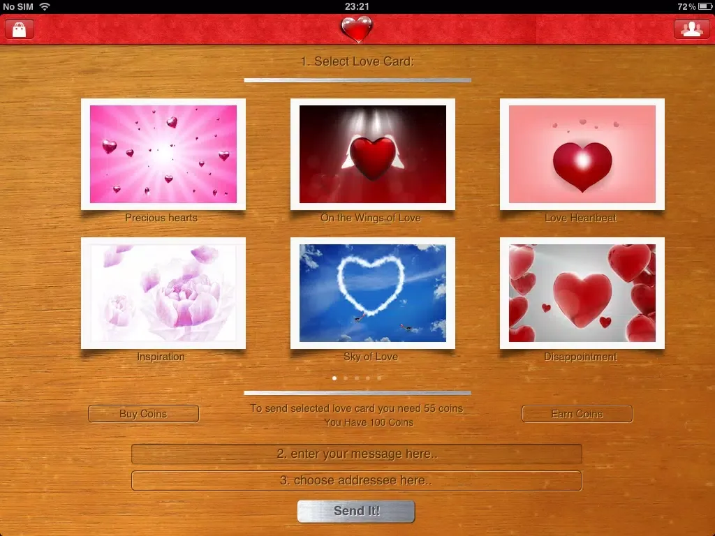 Tangkapan layar Hearts with Love - Send Love Letter with Animated 3D Hearts iPad 