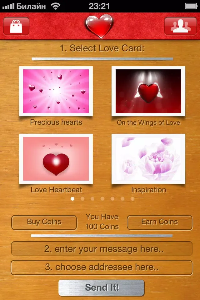 Tangkapan layar Hearts with Love - Send Love Letter with Animated 3D Hearts