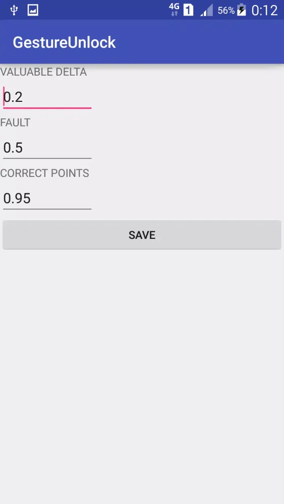 Ảnh chụp màn hình của Gesture Unlock