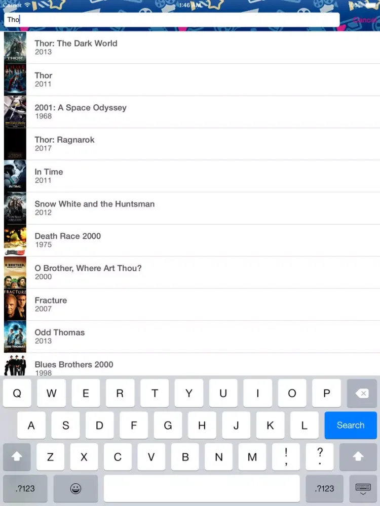 Movie List Pro - Todo List for Movies, Wishlist for new best Movies and Hollywood movies list iPad  Screenshots