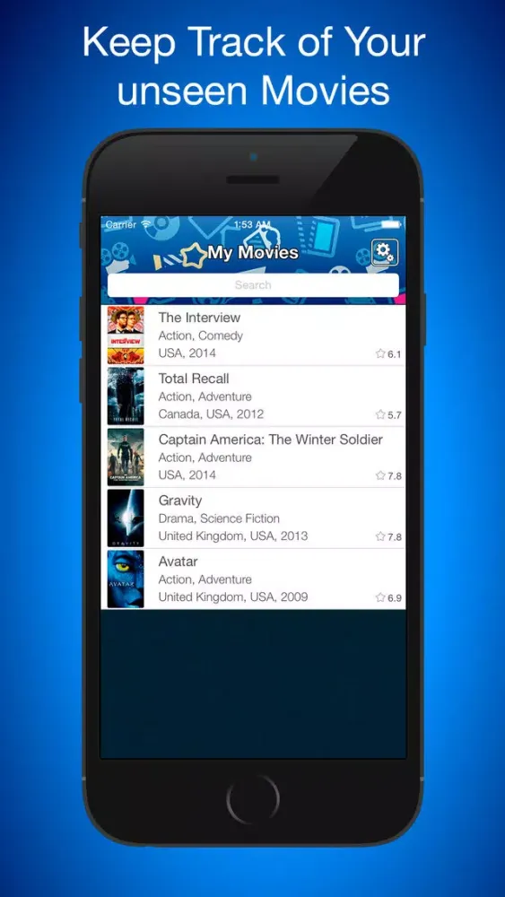 Movie List Pro - Todo List for Movies, Wishlist for new best Movies and Hollywood movies list Screenshots