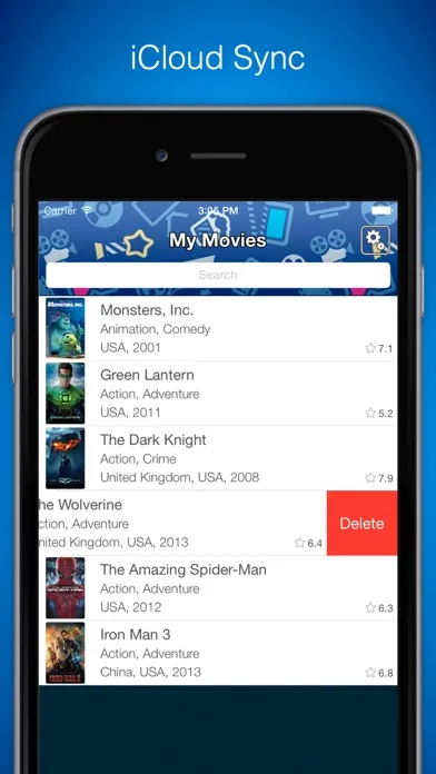 Movie List Free - Todo List for Movies, Wishlist for new best Movies and Hollywood movies list应用截图