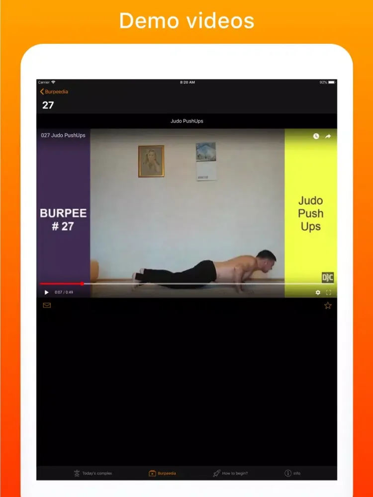 Burpee Tiger iPad 應用截圖