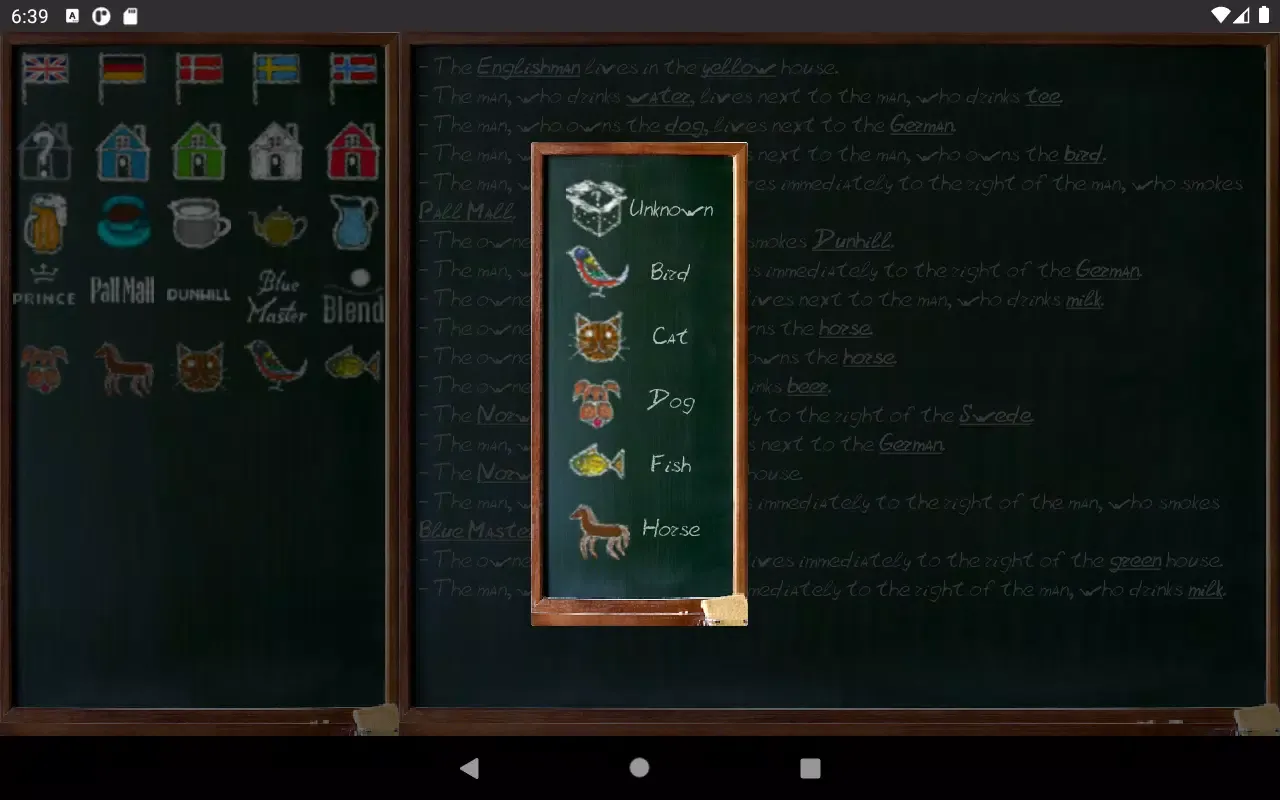 Capturas de pantalla de Einstein's riddle