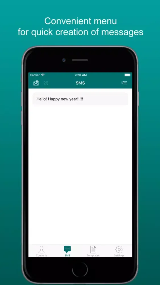 Zrzuty ekranu MasSMS: Sending messages