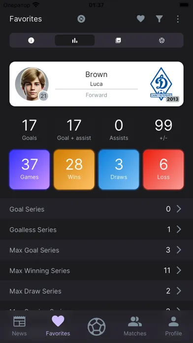 Capturas de pantalla de FUTBOLISTA Diary