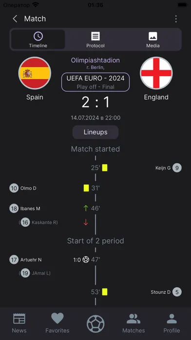 Capturas de pantalla de FUTBOLISTA Diary