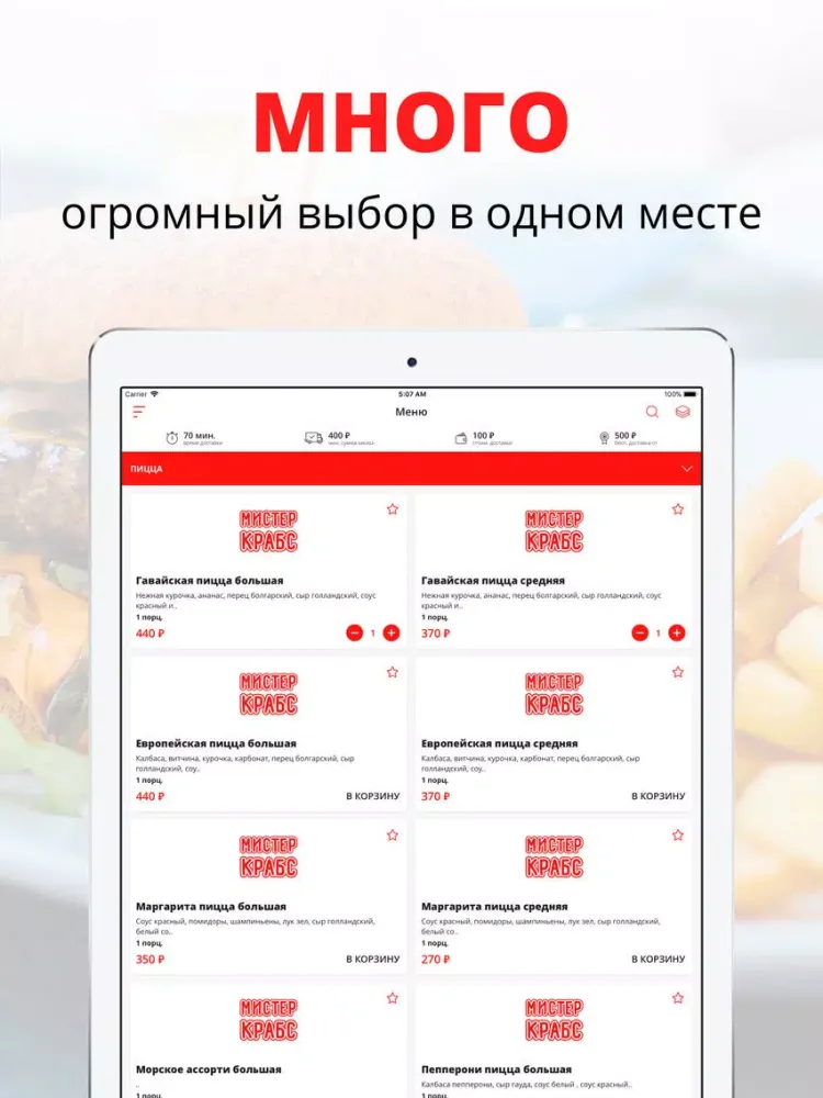Ảnh chụp màn hình của Мистер Крабс | Адлер iPad 