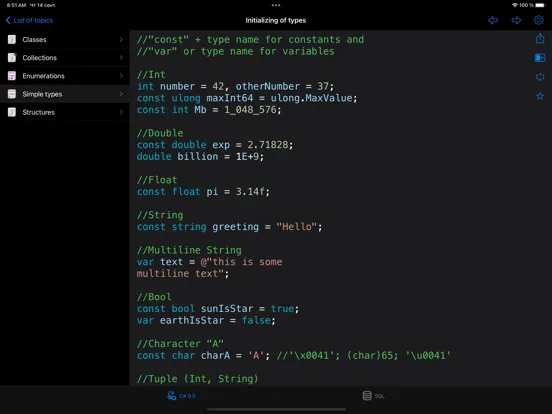 C# Recipes iPad স্ক্রিনশট