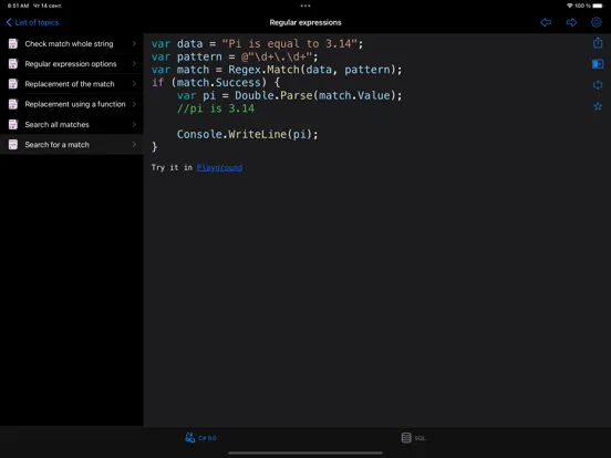 C# Recipes iPad স্ক্রিনশট