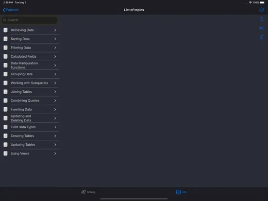 Golang Recipes iPad スクリーンショット