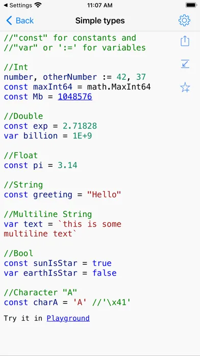Golang Recipes スクリーンショット