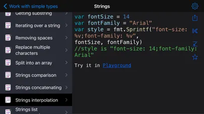Golang Recipes スクリーンショット