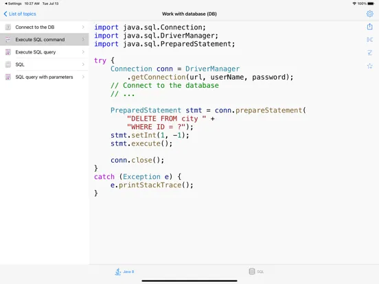 Ảnh chụp màn hình của Java Recipes Pro iPad