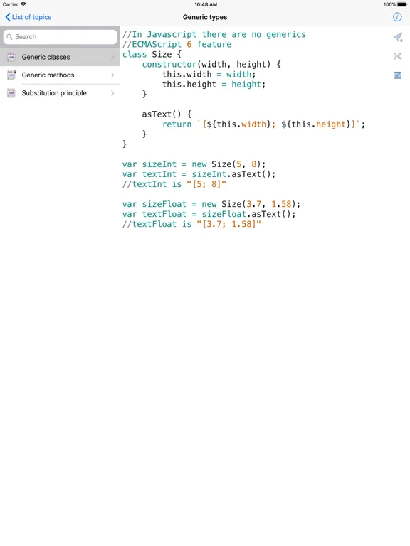 JavaScript Recipes iPad  Screenshots