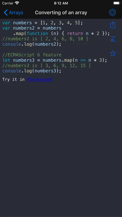 JavaScript Recipes Screenshots