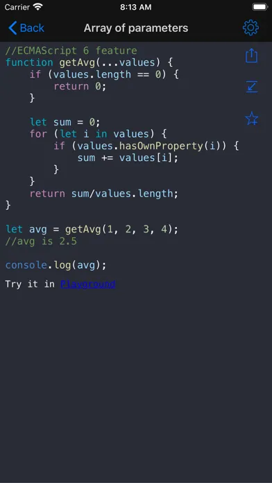 JavaScript Recipes Screenshots