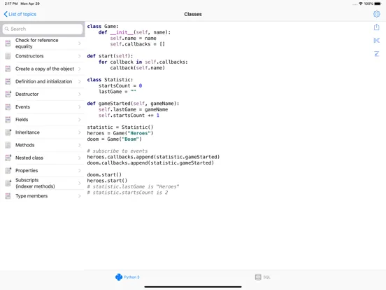 Python Recipes iPad Ekran Görüntüleri