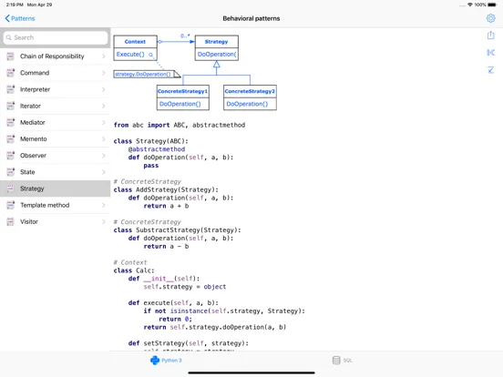 Python Recipes iPad Ekran Görüntüleri