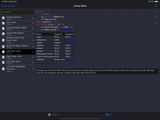 Python Recipes iPad Ekran Görüntüleri