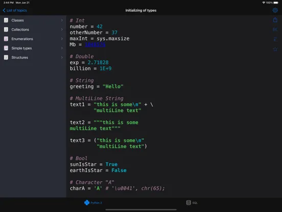 Python Recipes Pro iPad 应用截图