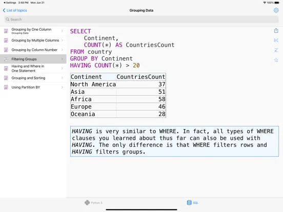 Python Recipes Pro iPad 应用截图
