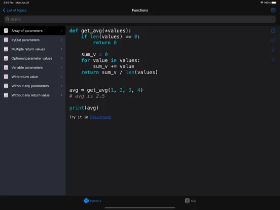 Python Recipes Pro iPad 应用截图