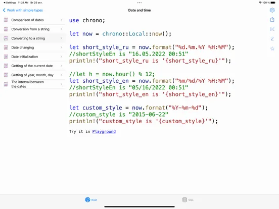 Tangkapan layar Rust Recipes Pro iPad